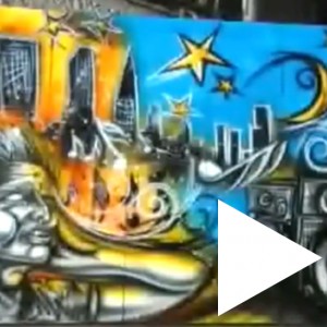 Graffiti mural for Rotana Tv / CITY